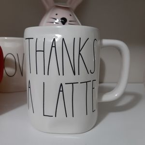 Rae Dunn THANKS A LATTE mug, Cdn exclusive